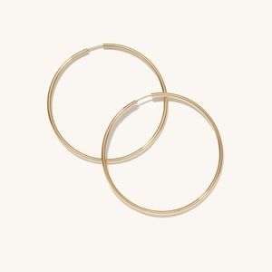 Mejuri Oversized Thin Hoops